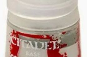 Corax White is a smooth, high-coverage Citadel Base paint designed to lay down a clean white basecoat in minimal coats. Essential for painting white armor, cloth, and bright color schemes on your miniatures.