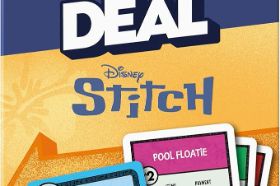 Monopoly Deal: Stitch is a fast-paced card game version of Monopoly themed around Disney's beloved mischievous alien Stitch. Collect property sets and charge rent in this quick and fun take on the classic game.