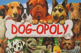 Dog-opoly is a canine-themed spin on classic property trading gameplay, replacing streets with dog breeds, bones, and fire hydrants. A tail-wagging good time for dog lovers of all ages.