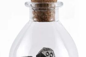 The Hymgho Unseelie Mini Metal RPG Dice Set in Ancient Silver features a full polyhedral set of miniature metal dice with a cool, aged silver finish. Compact, weighty, and beautifully crafted for players who love the feel of metal dice in a smaller form factor.