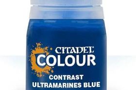Ultramarines Blue is a Citadel Contrast paint that creates a vivid, deeply shaded blue in one coat, ideal for the iconic cobalt armor of the Ultramarines Chapter. A must-have paint for any Space Marine painter.