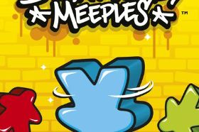 Breakdancing Meeples is a light and hilarious dexterity game where players flick, spin, and dance their meeples to earn the most style points. Easy to learn and guaranteed to get the whole table laughing.