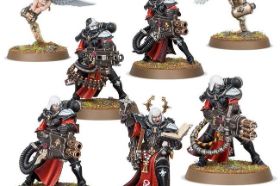 The Retributor Squad is a powerful heavy support unit for the Adepta Sororitas, armed with heavy bolters and multi-meltas to bring righteous destruction to the enemies of the Imperium. This plastic kit builds five Battle Sisters with a variety of weapon options for Warhammer 40,000.